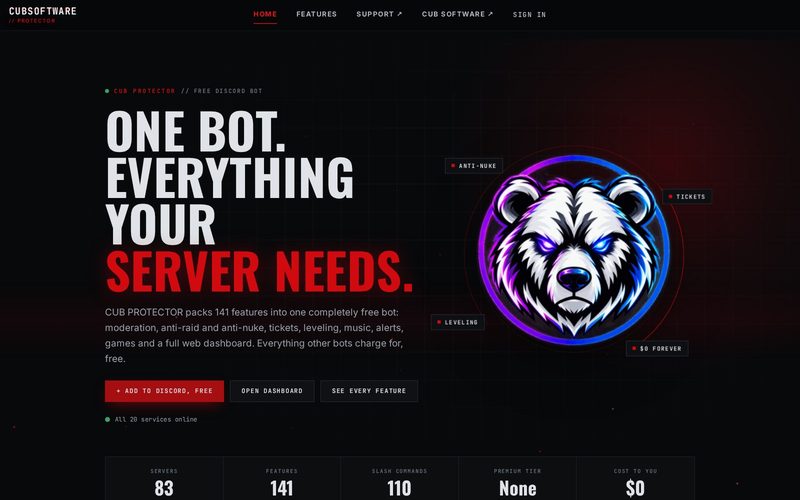 Screenshot: CUB PROTECTOR